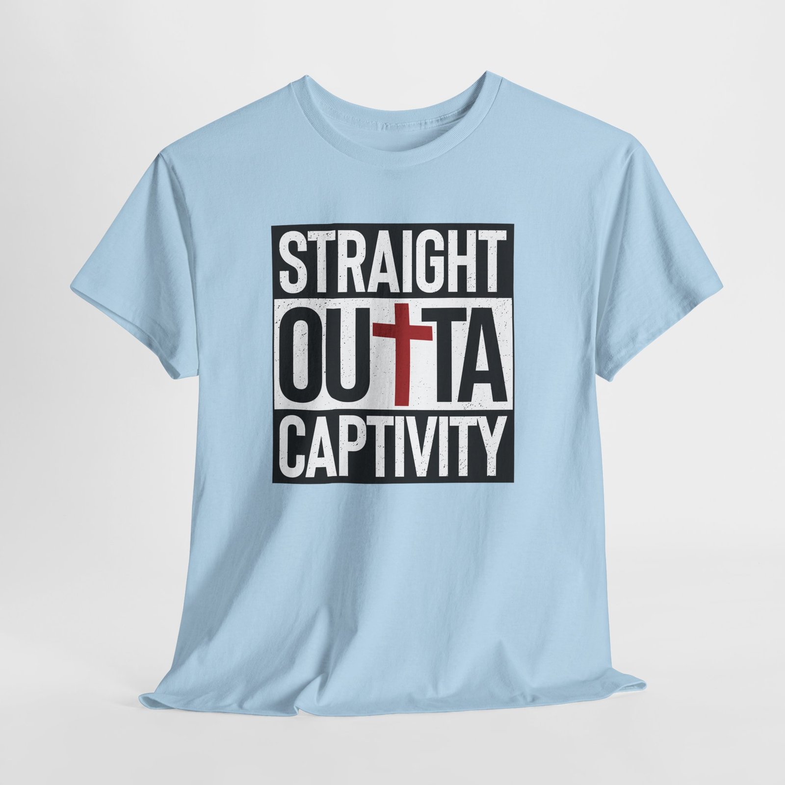 STRAIGHT OUT OF captivity-- Christian Faith T-Shirt - Image 6