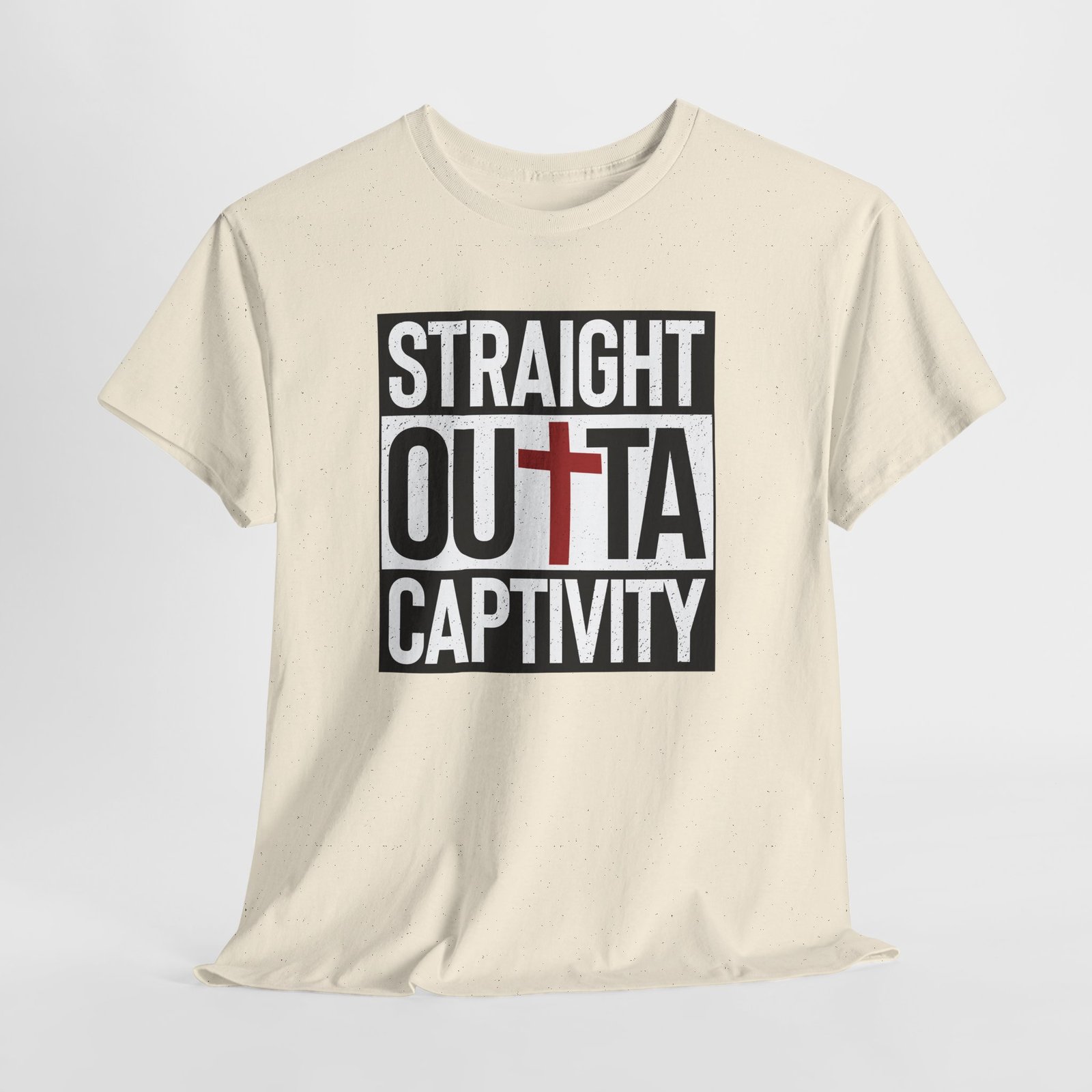 STRAIGHT OUT OF captivity-- Christian Faith T-Shirt - Image 4