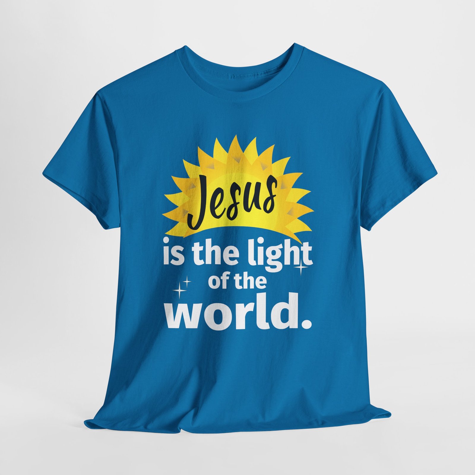 Jesus is the light of the world -- Christian Faith T-Shirt - Image 4