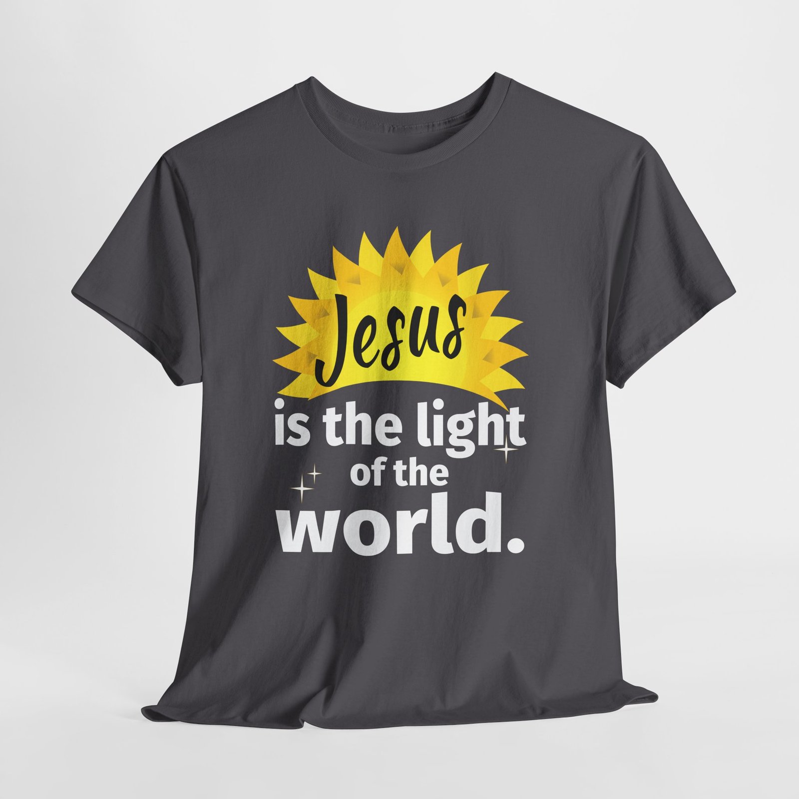 Jesus is the light of the world -- Christian Faith T-Shirt - Image 5
