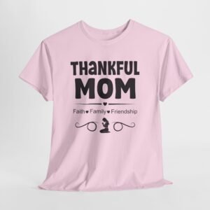 Thankful Praying Mom Line Art