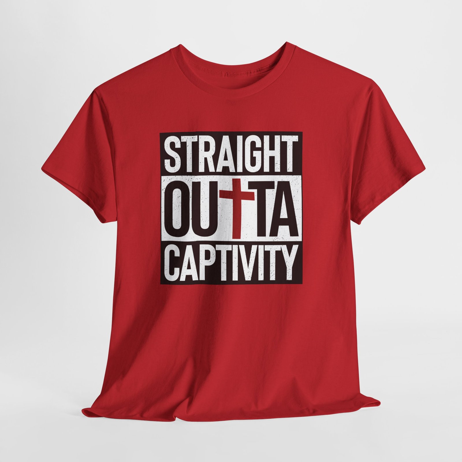 STRAIGHT OUT OF captivity-- Christian Faith T-Shirt - Image 11