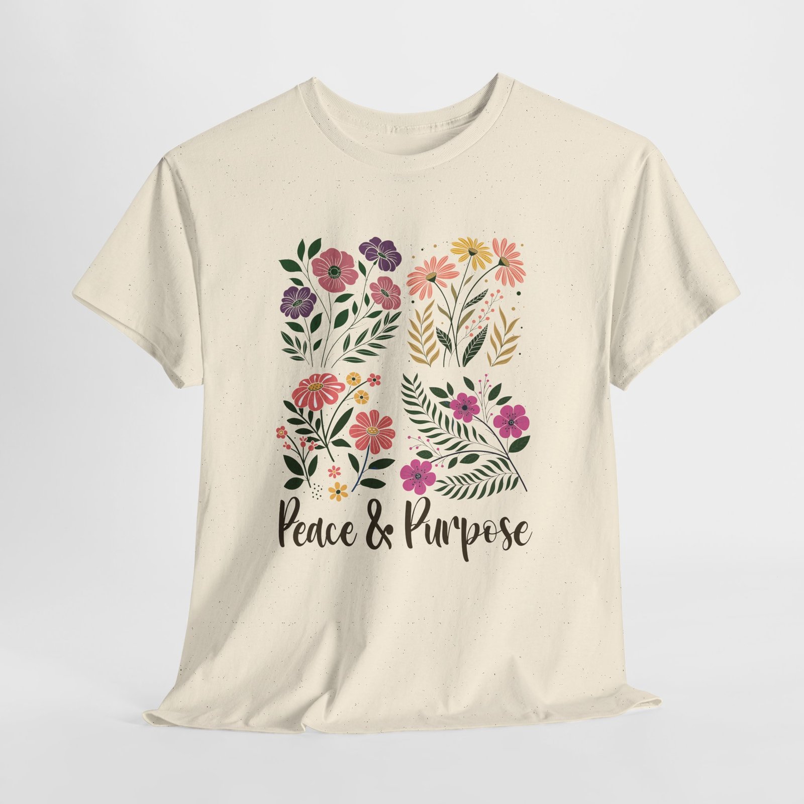 Pease and purpose -- Christian Faith T-Shirt