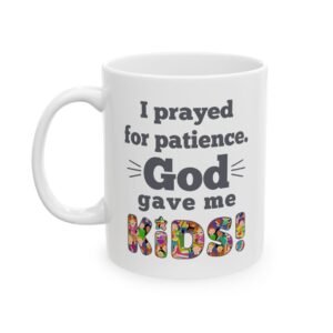 Personalized God gave me Kids White Ceramic Mug 11oz