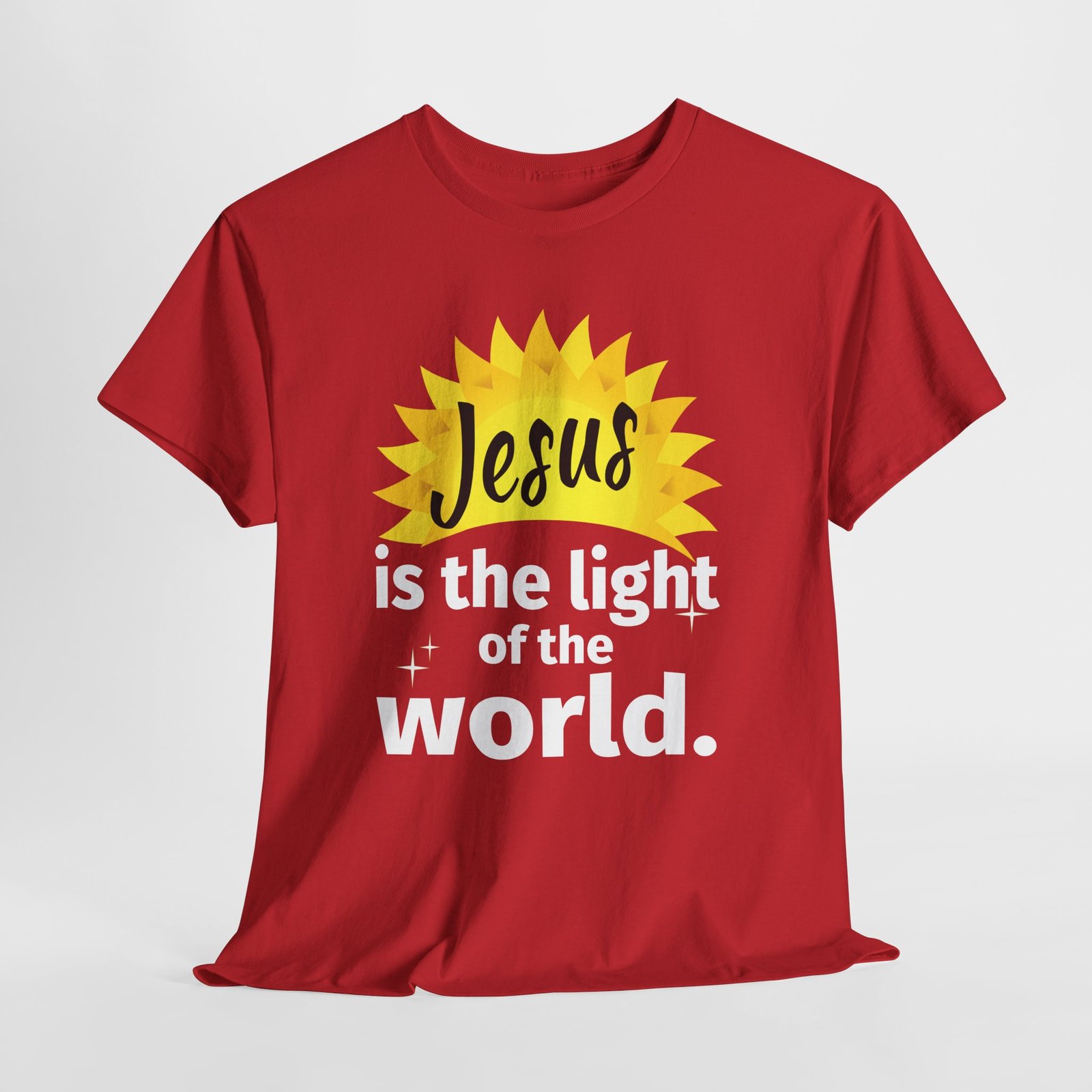 Jesus is the light of the world -- Christian Faith T-Shirt - Image 6