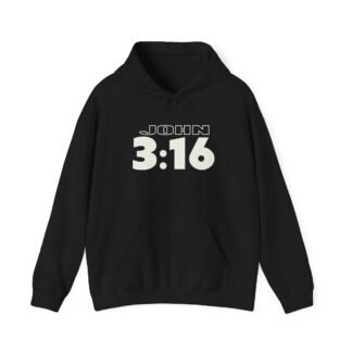 John 3 16 Bold Type Bible Verse -- Christian Faith Hoodie