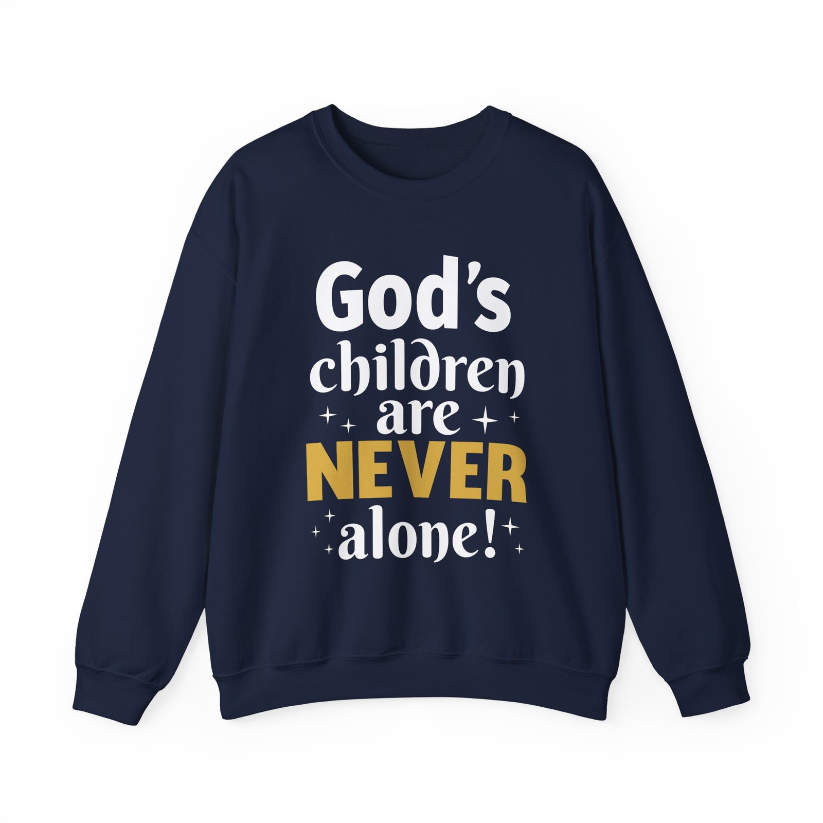 God's children are never alone - Crewneck Sweatshirt - Image 3