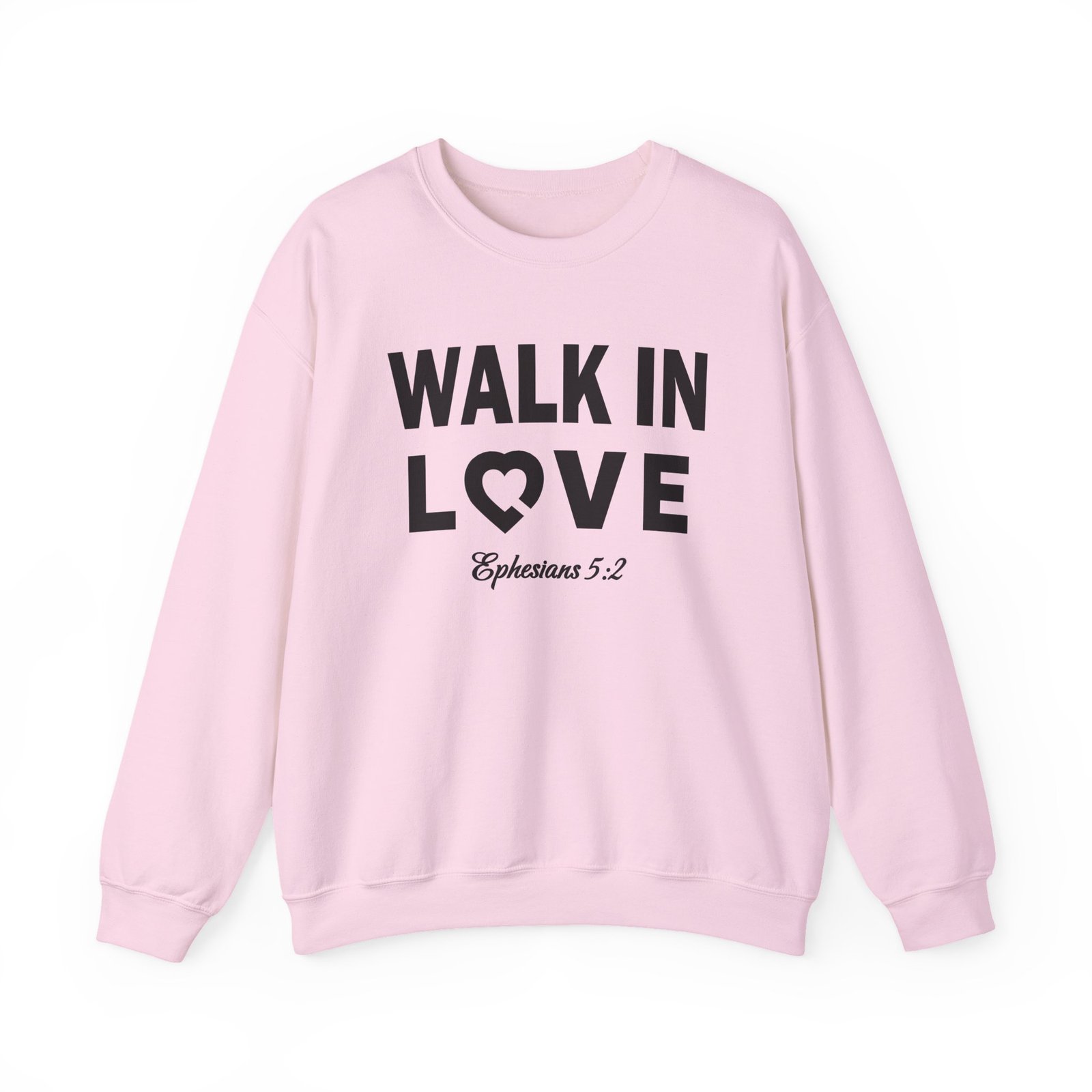 Walk in Love with Bible verse -- Crewneck Sweatshirt - Image 7