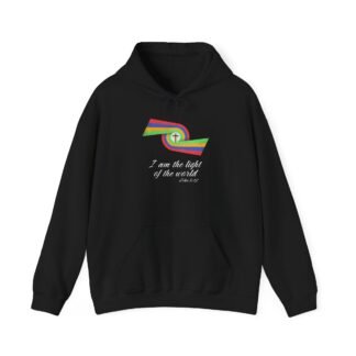Light of the world retro swirl -- Christian Faith Hoodie