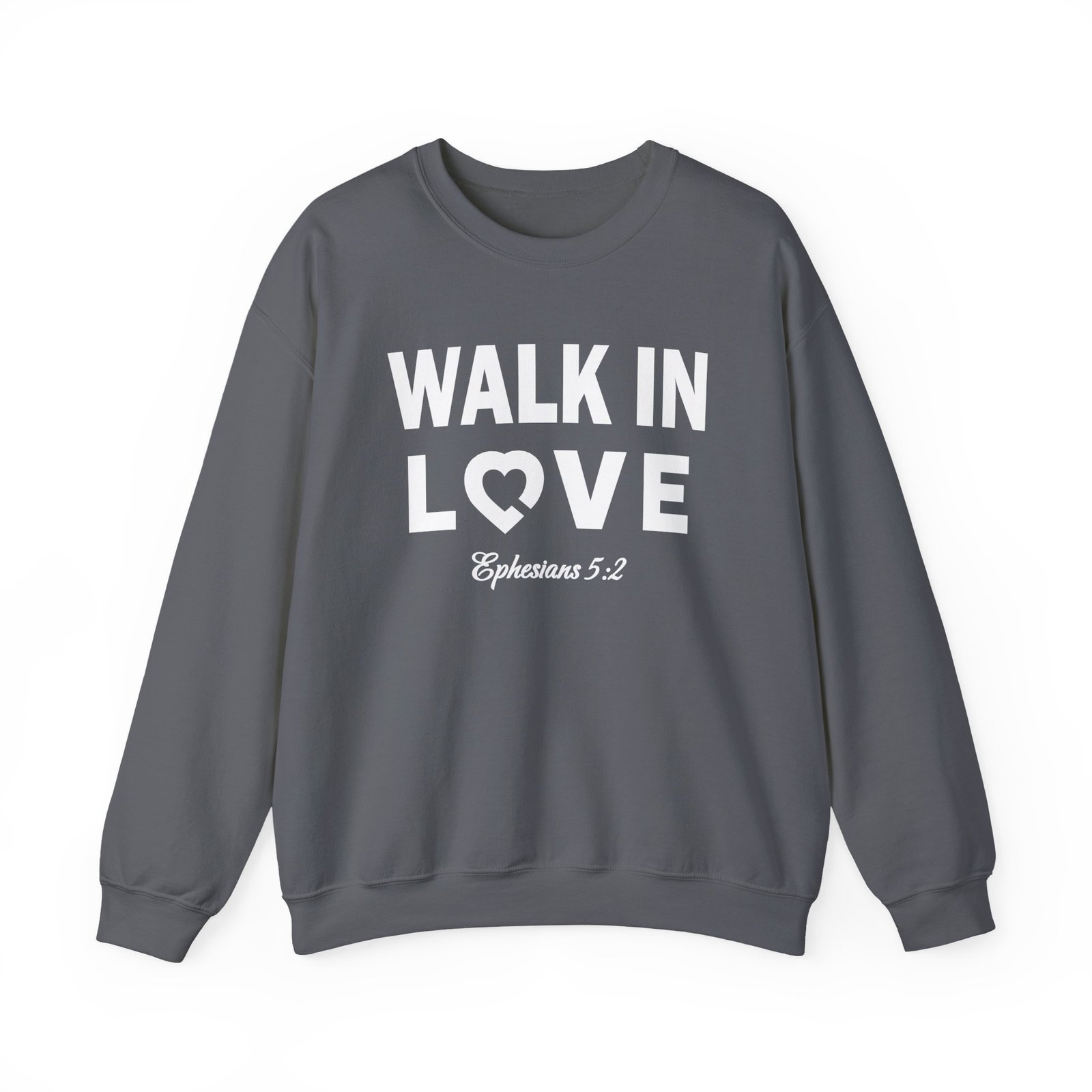Walk in Love with Bible verse -- Crewneck Sweatshirt - Image 5