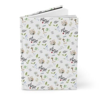 Faith Pattern Hardcover Journal — Christian Prayer, Thoughts or Bible Study Notebook