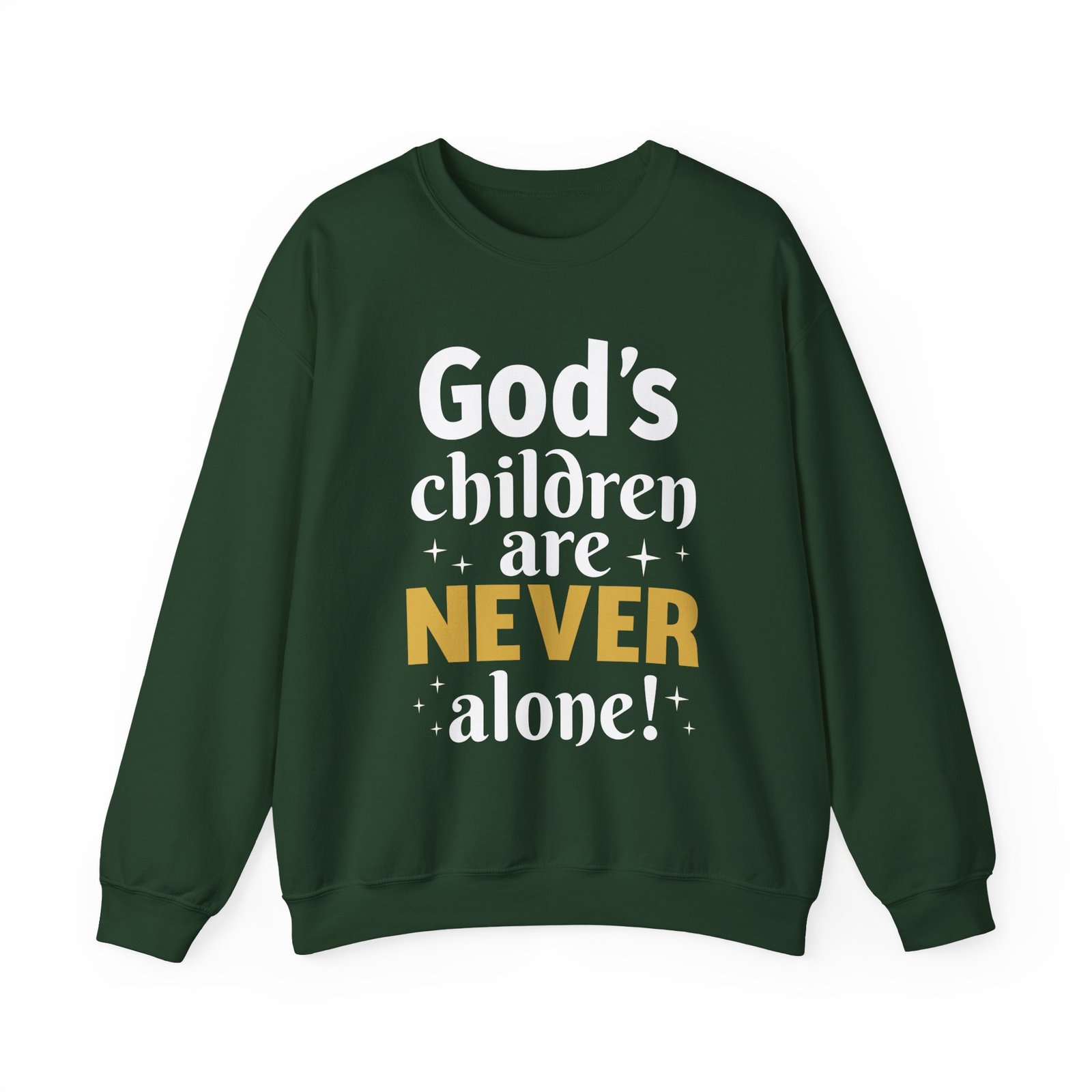 God's children are never alone - Crewneck Sweatshirt - Image 5