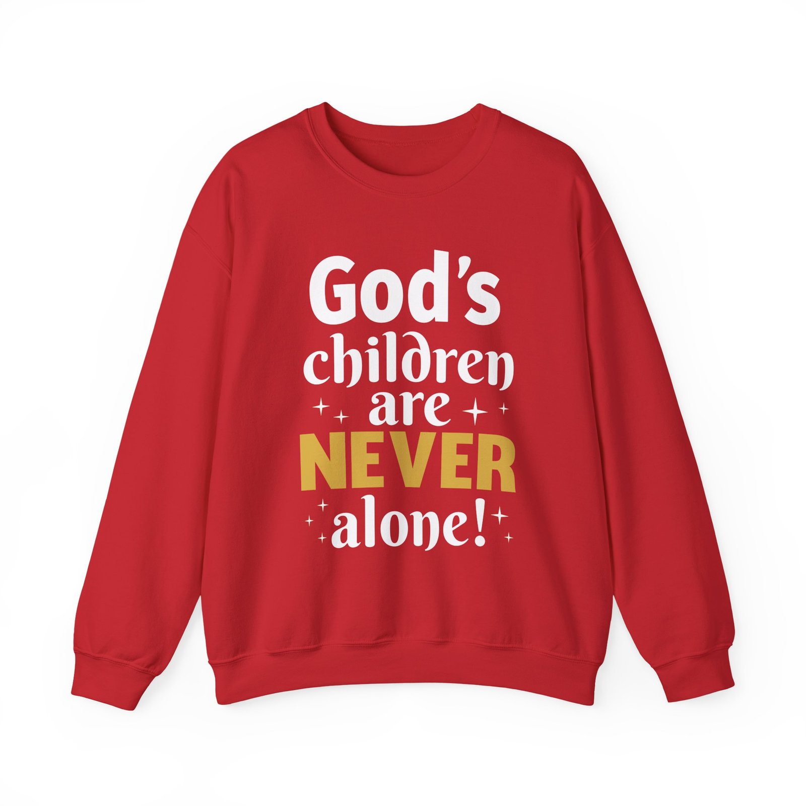 God's children are never alone - Crewneck Sweatshirt - Image 4