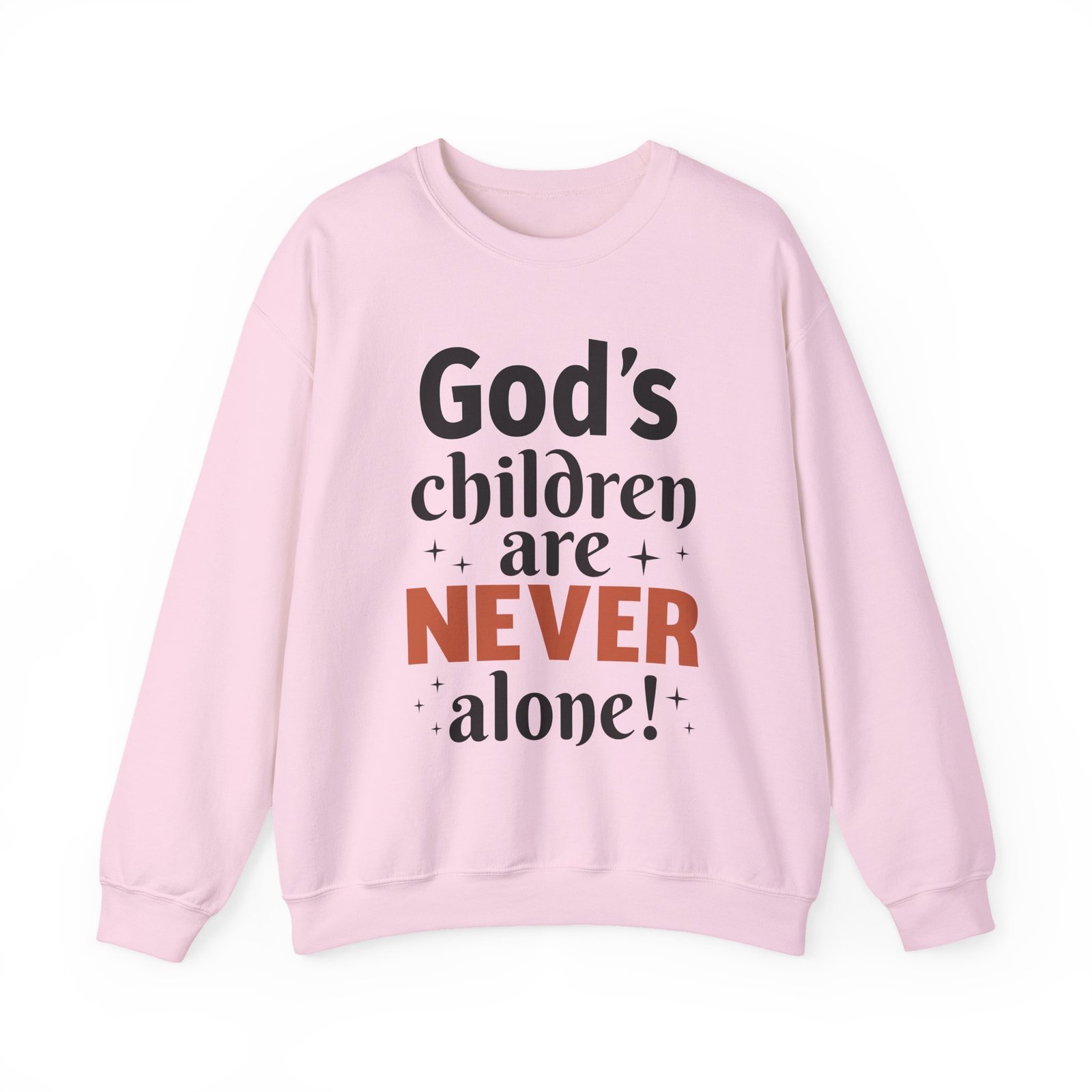 God's children are never alone - Crewneck Sweatshirt - Image 2