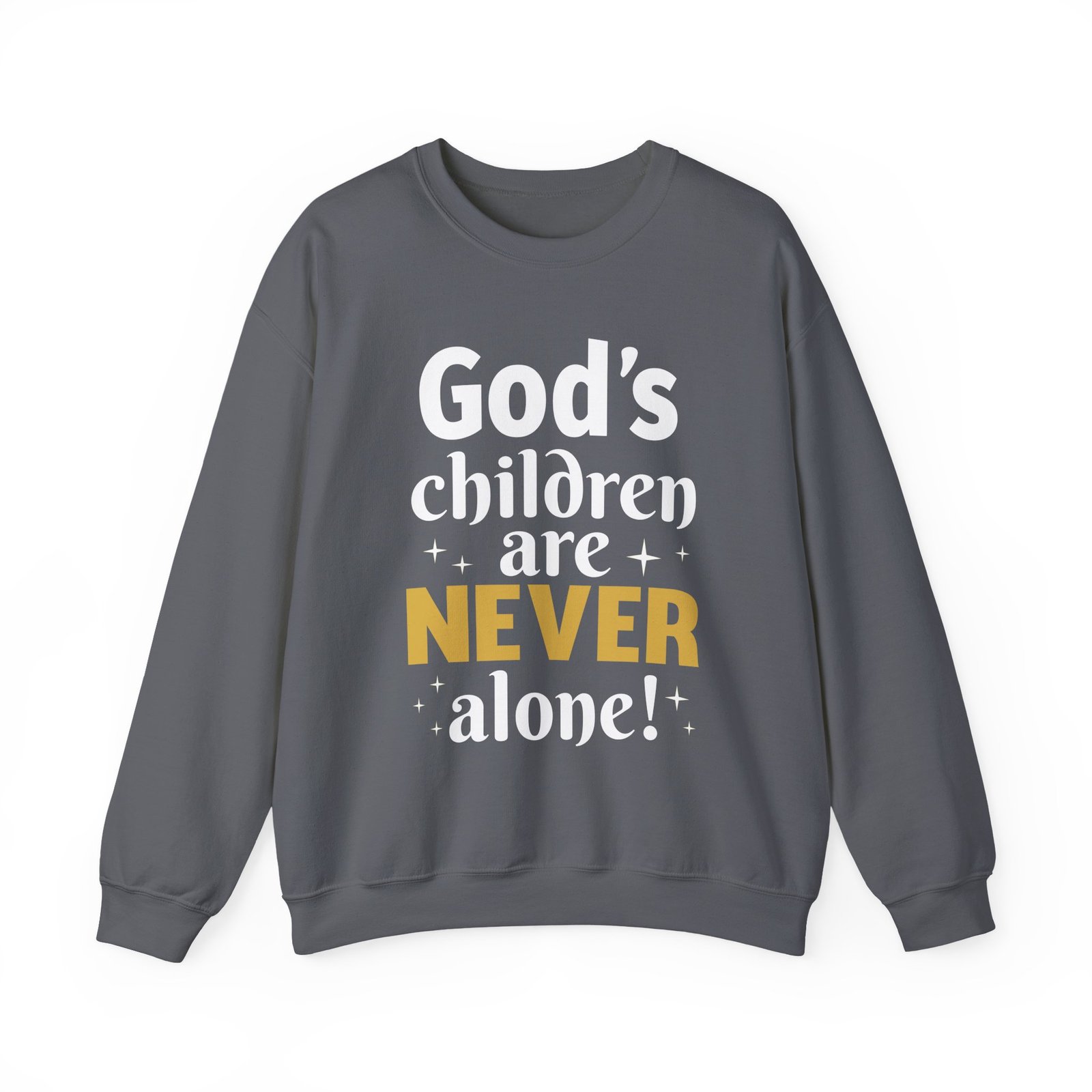 God's children are never alone - Crewneck Sweatshirt - Image 8