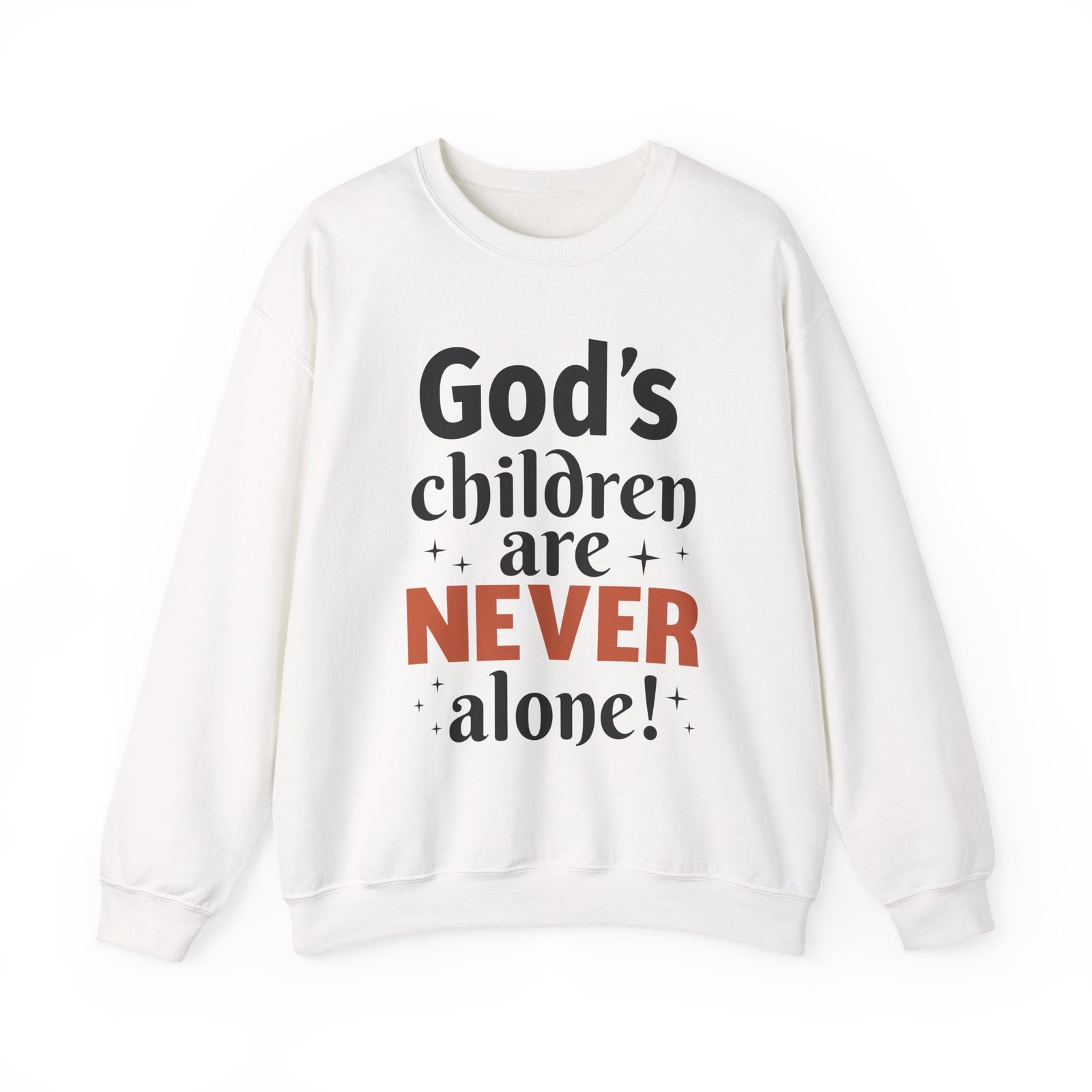 God's children are never alone - Crewneck Sweatshirt - Image 7