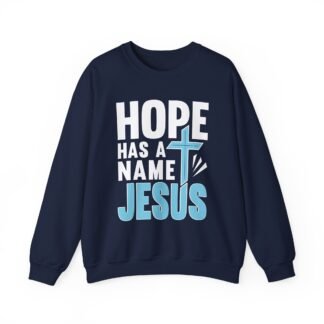 Hope has a name, Jesus with a stylized Cross - Crewneck Sweatshirt