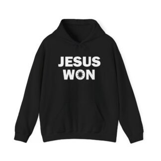 Jesus Won Hoodie — Christian Faith Victory Pullover