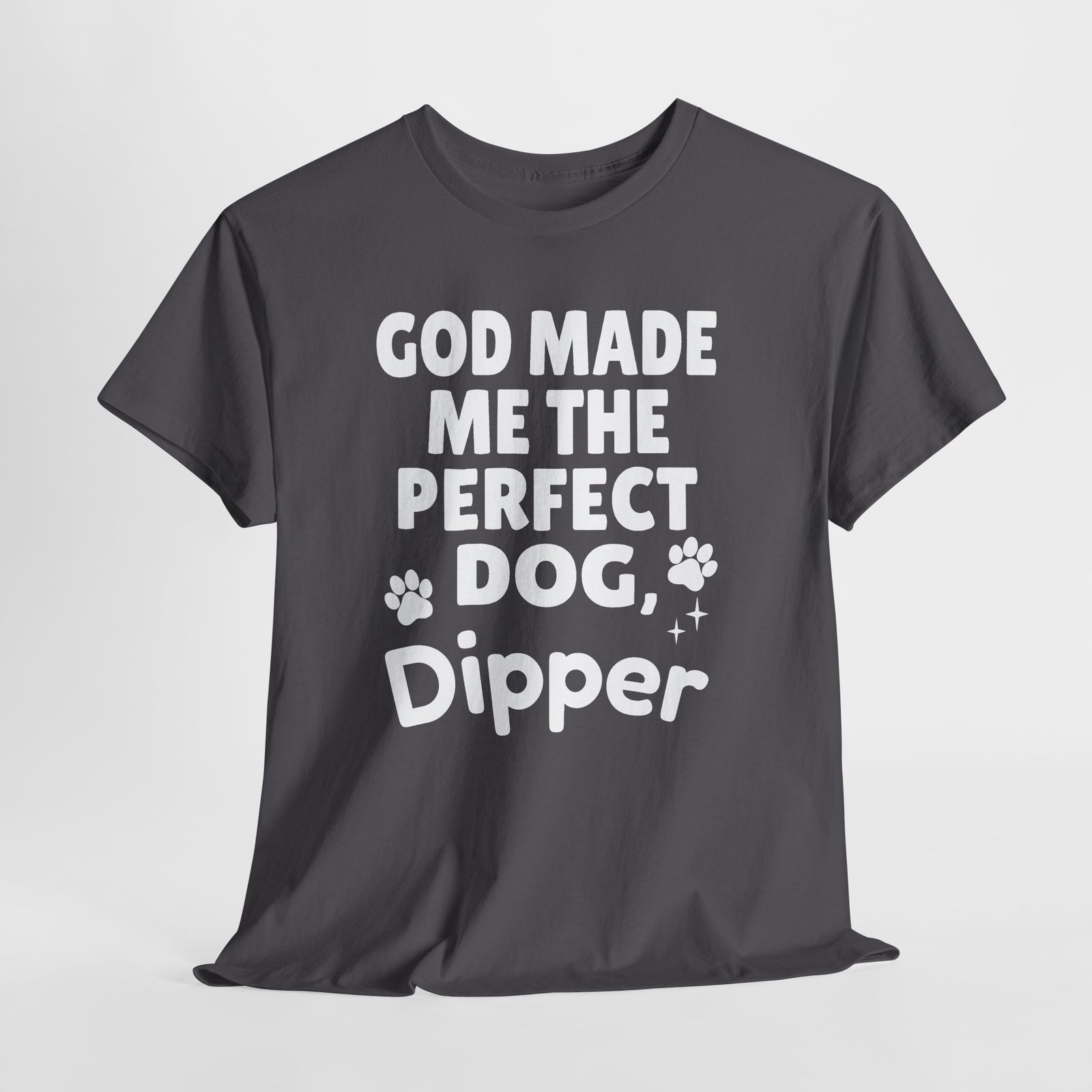 Personalized Dog T-Shirt — "God Made Me the Perfect Dog!" Cute Paw Print Tee for Dog Lovers - Image 10